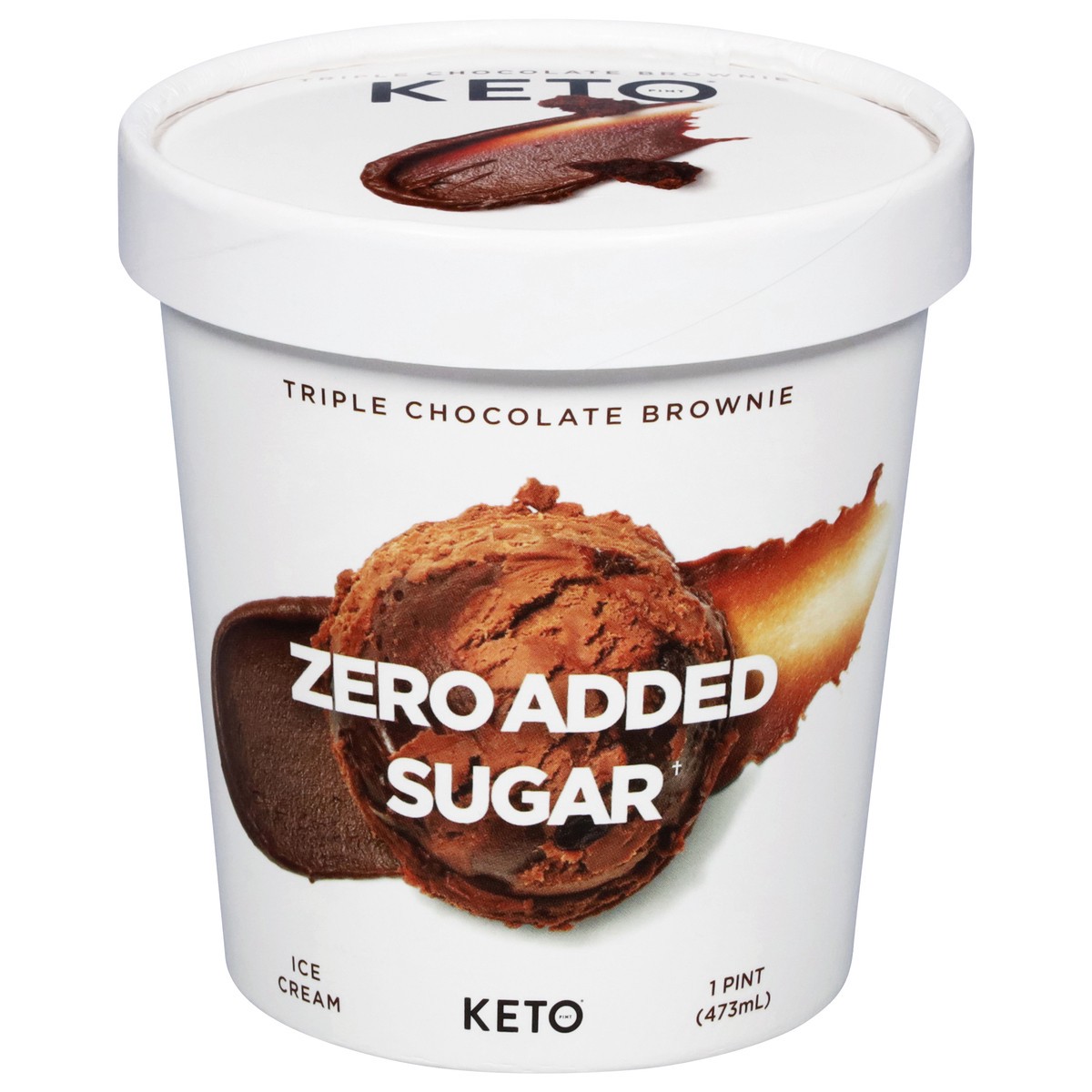 slide 1 of 1, Keto Pint Triple Chocolate Brownie Ice Cream 1 pt, 1 pint