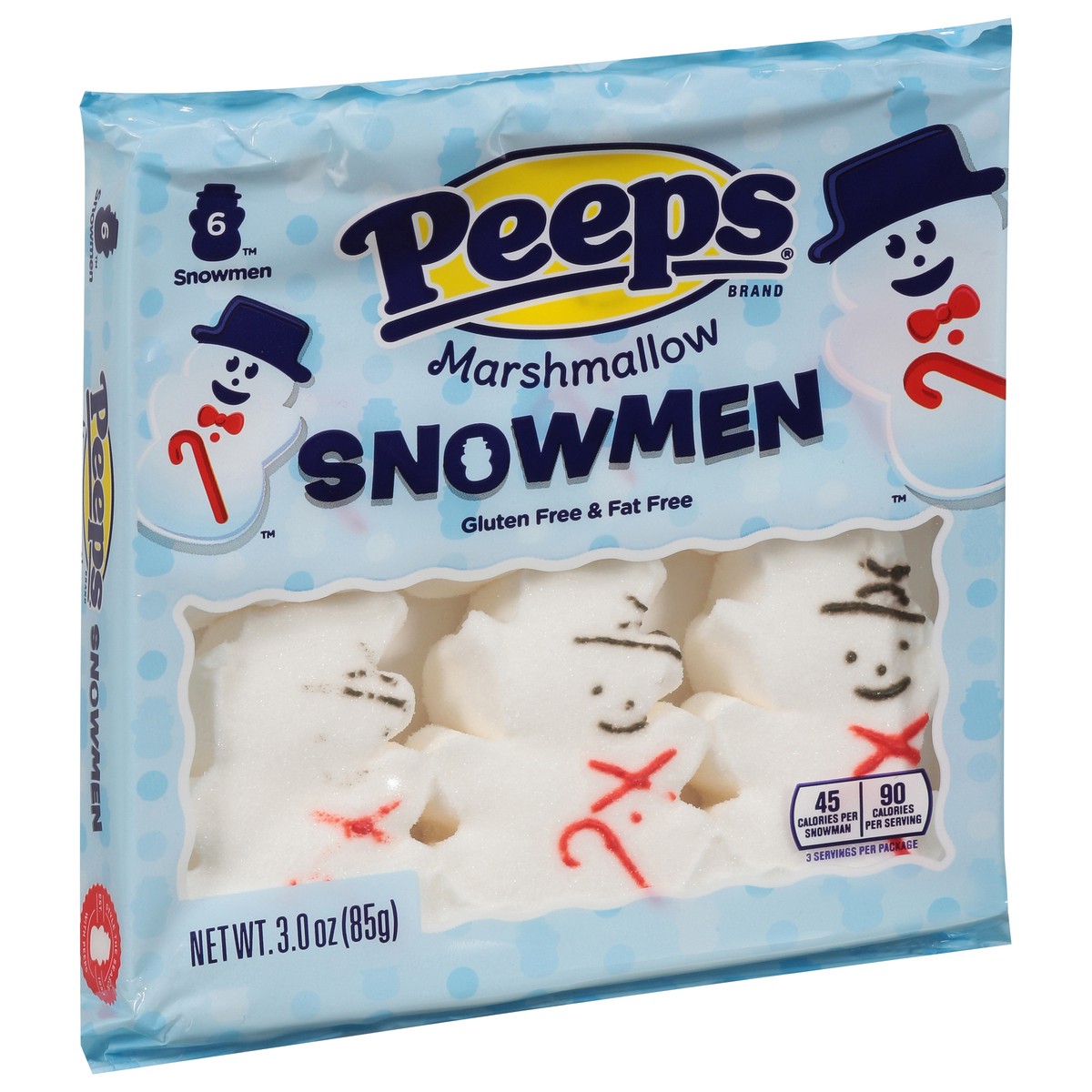 slide 4 of 9, Peeps Snowmen Marshmallow - 6 ct, 6 ct