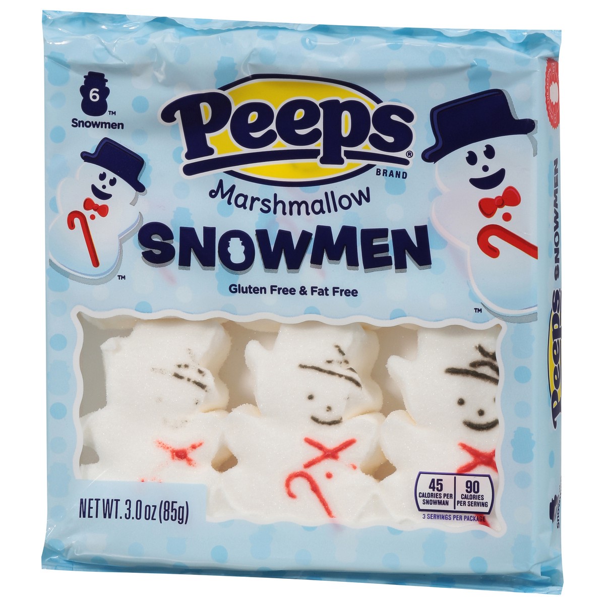 slide 9 of 9, Peeps Snowmen Marshmallow - 6 ct, 6 ct