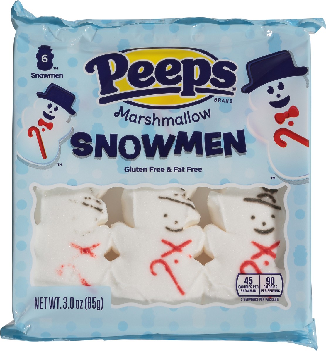 slide 7 of 9, Peeps Snowmen Marshmallow - 6 ct, 6 ct
