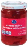 slide 1 of 1, Kroger Maraschino Cherries With Stems, 10 oz