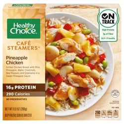 Healthy Choice Café Steamers Pineapple Chicken, Frozen Meal, 9.9 oz. Bowl