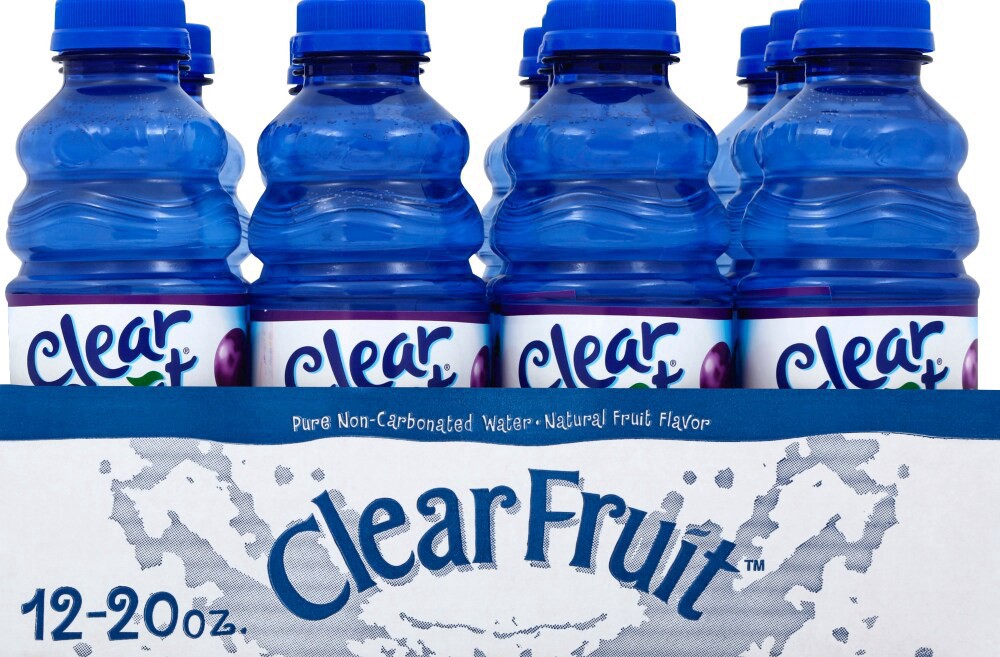 slide 1 of 2, Clear Fruit Grape Flavored Water Bottle - 20 fl oz, 20 fl oz