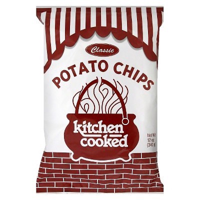 slide 1 of 1, Kitchen Cooked Classic Potato Chips, 10 oz