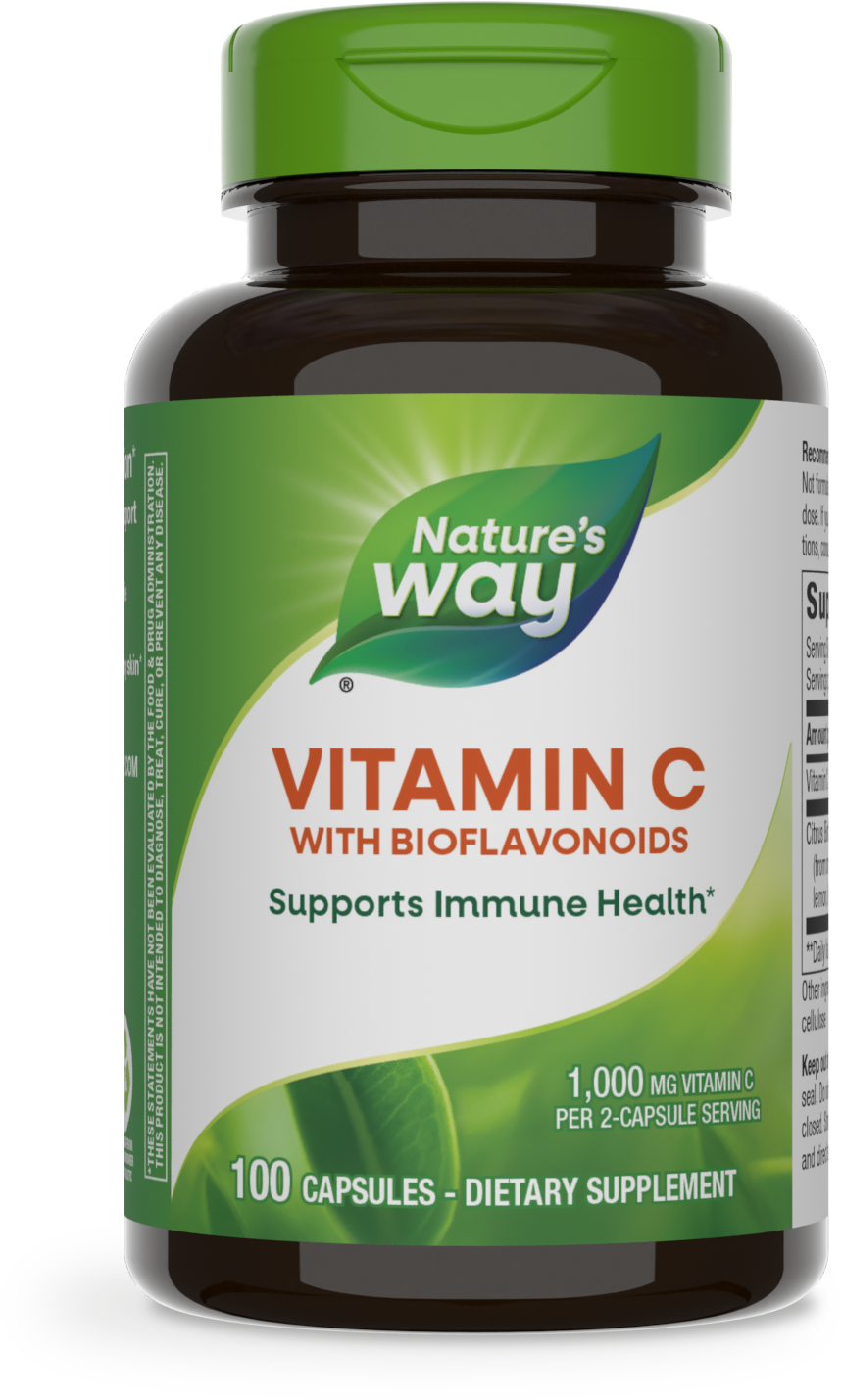 slide 1 of 1, Nature's Way Vitamin C with Bioflavonoids, 100 ct