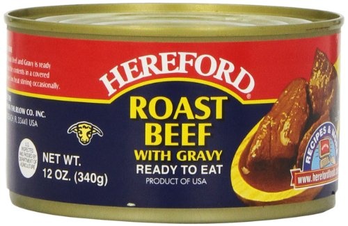 slide 1 of 1, Hereford Roast Beef With Gravy, 12 oz