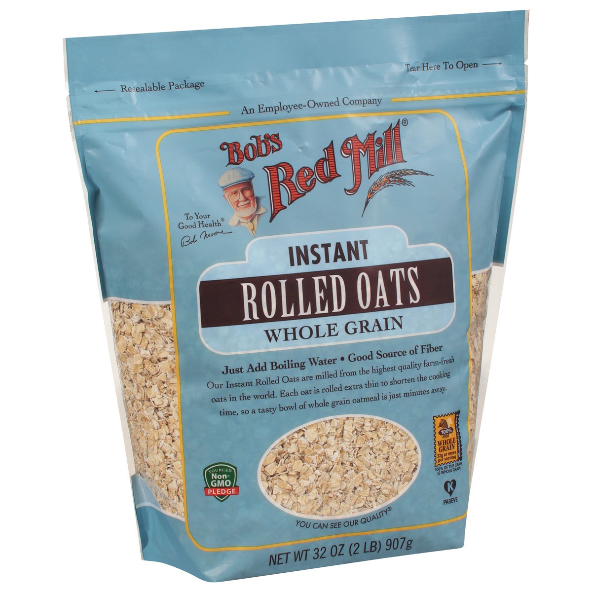 slide 8 of 11, Bob's Red Mill Whole Grain Instant Rolled Oats 32 oz, 32 oz