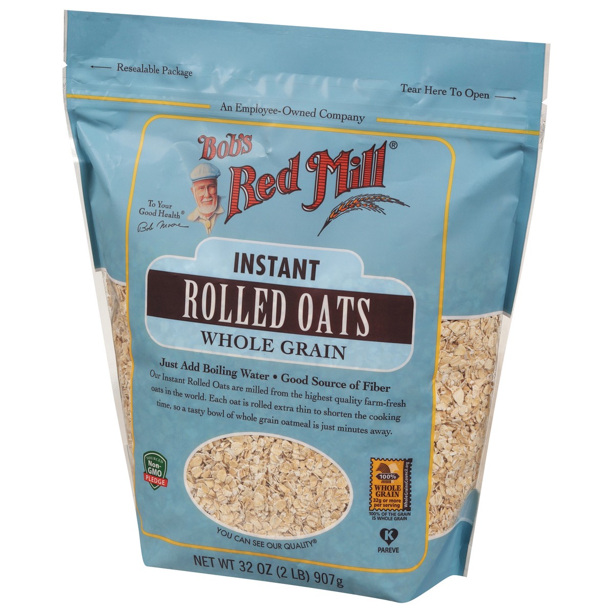 slide 11 of 11, Bob's Red Mill Whole Grain Instant Rolled Oats 32 oz, 32 oz