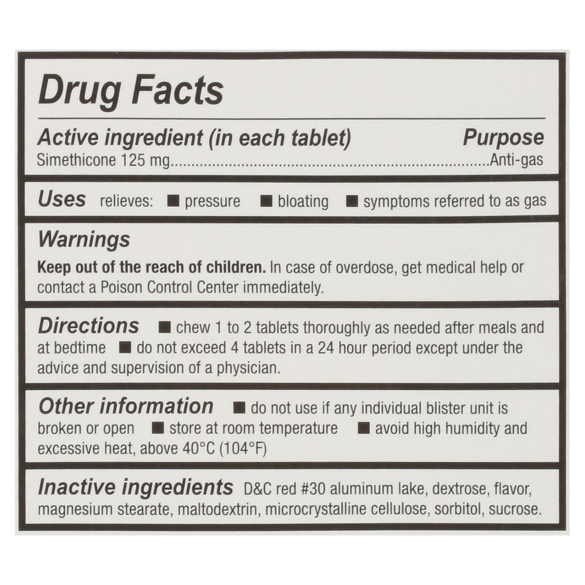 slide 12 of 16, Topcare Gas Relief Chrry Chews, 18 ct