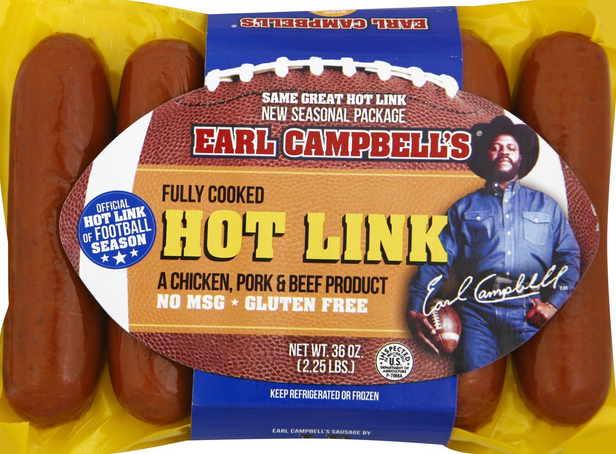 slide 3 of 5, Earl Campbell's Earl Campbell Hot Link, 36 oz