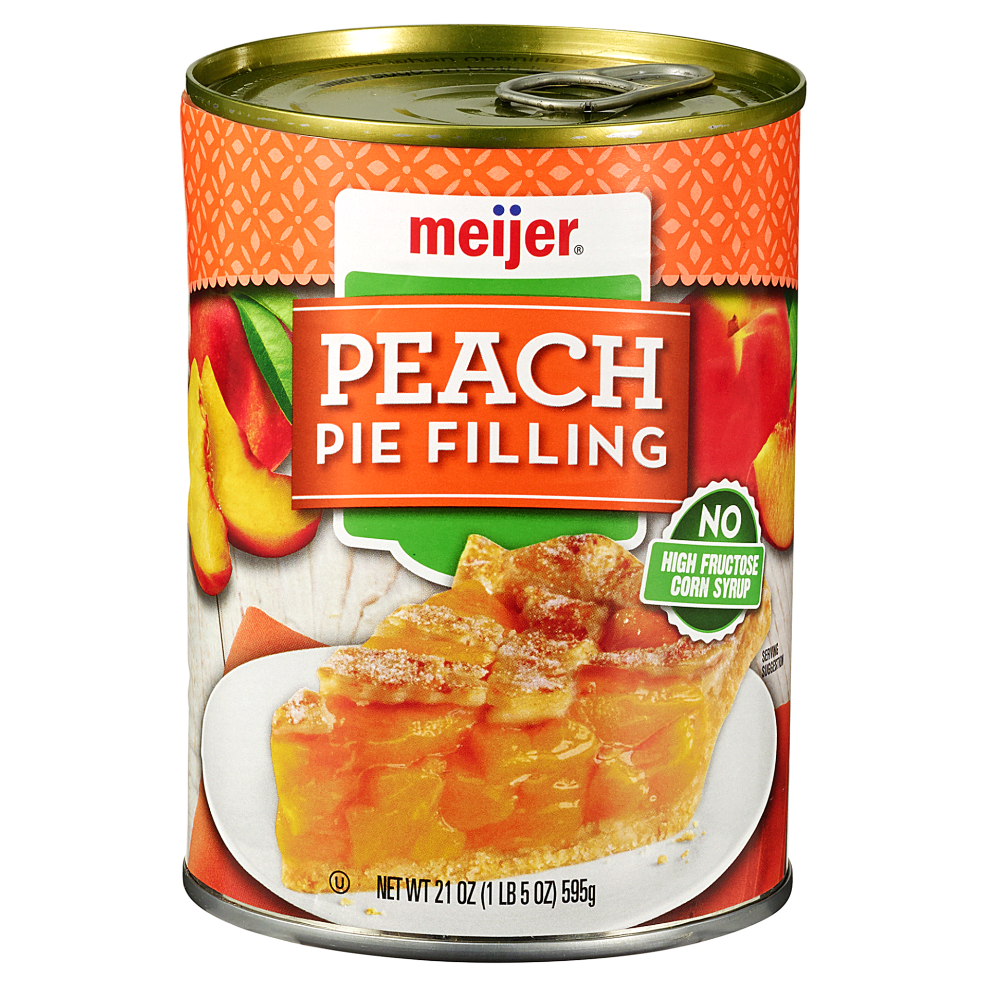 slide 1 of 3, Meijer Peach Pie Filling, 21 oz