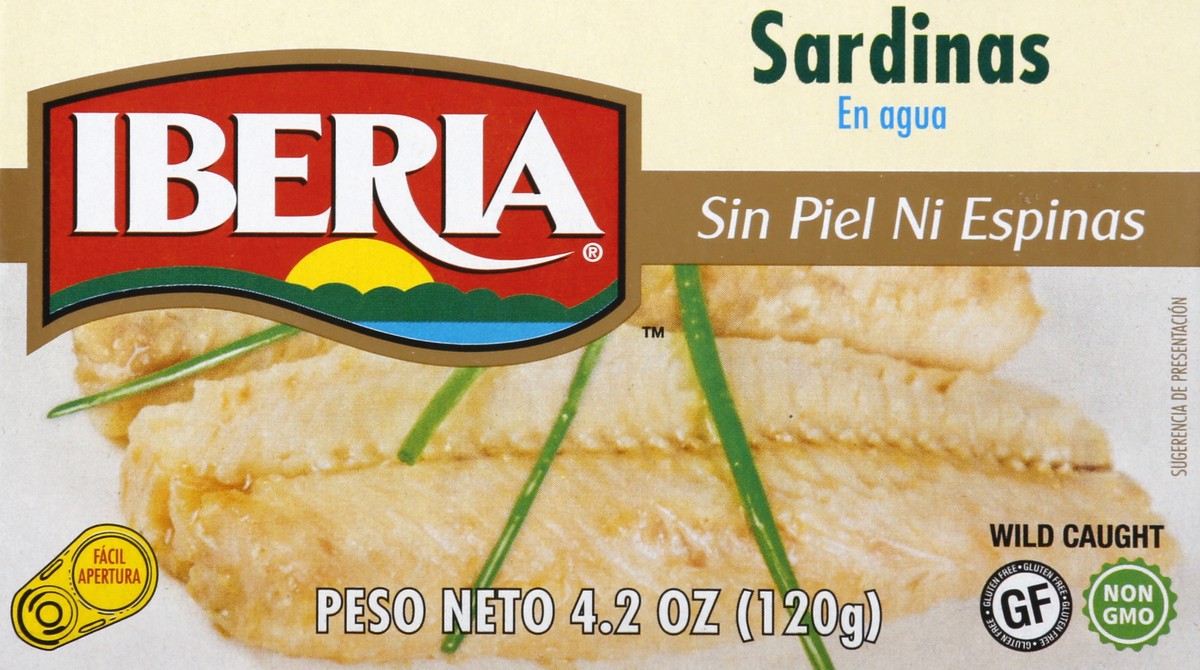 slide 7 of 10, Iberia Skinless and Boneless Sardines in Water 4.2 oz, 4.20 oz