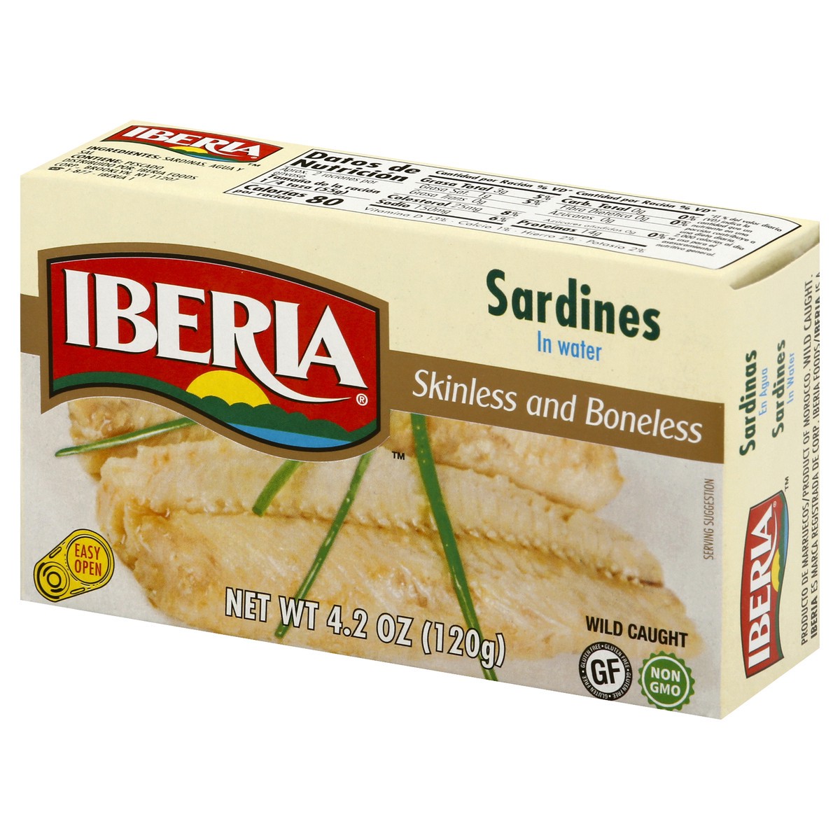 slide 5 of 10, Iberia Skinless and Boneless Sardines in Water 4.2 oz, 4.20 oz
