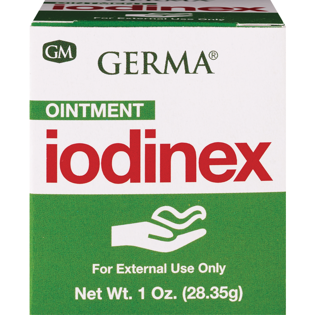 slide 1 of 1, GERMA Iodex With Methyl Salicylate Ointment For Aches&Pains (Jar), 1 ct