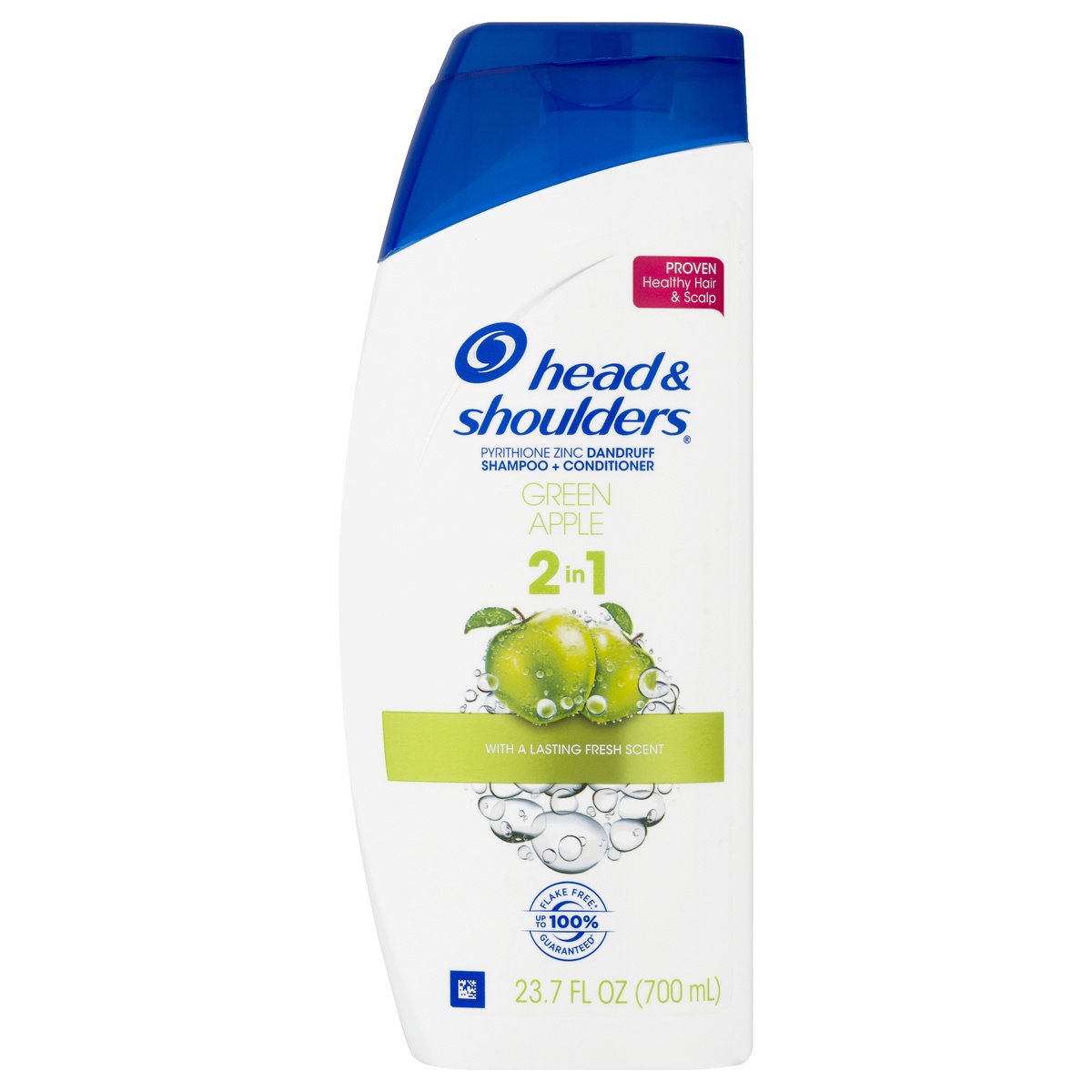 slide 1 of 4, Head & Shoulders Green Apple 2-In-1 Dandruff Green Apple Shampoo + Conditioner 23.7 oz, 23.7 fl oz