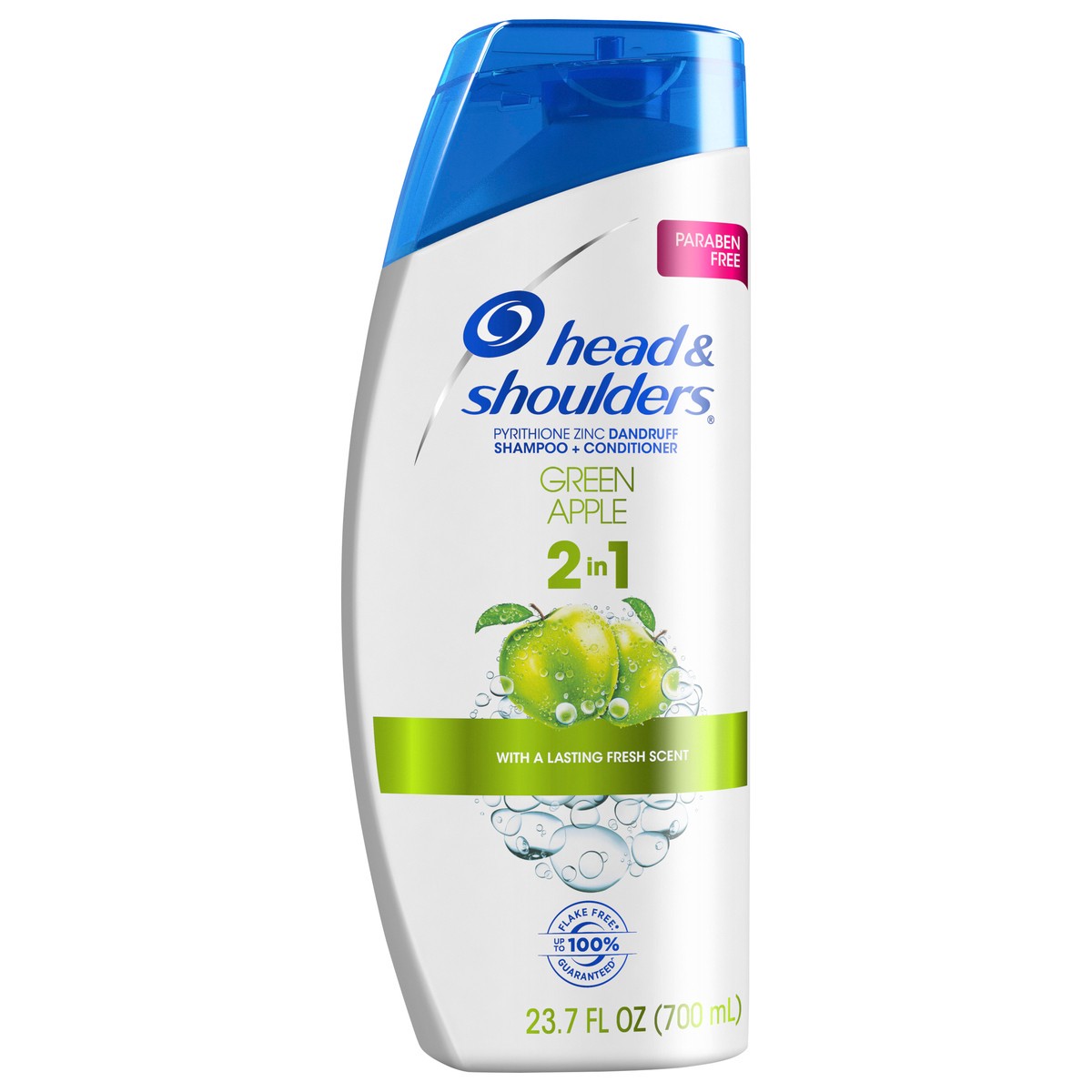 slide 1 of 3, Head & Shoulders Green Apple Anti-Dandruff 2-in-1 Shampoo + Conditioner, 23.7oz, 23.7 fl oz