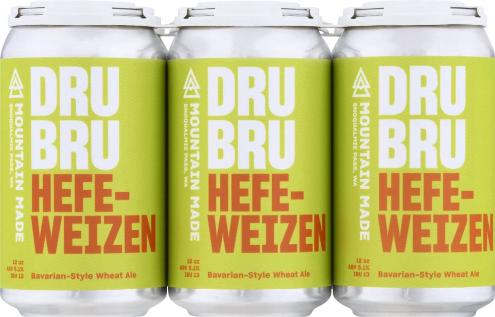 slide 3 of 3, Dru Bru Mountain Made Hefe-Weizen Wheat Ale, 6 ct; 12 oz