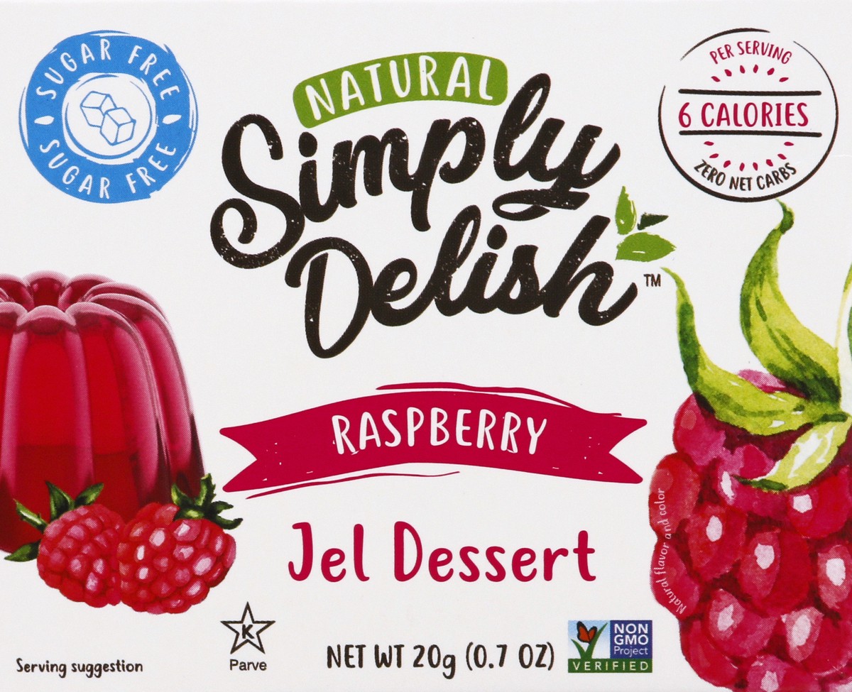 slide 6 of 9, Simply Delish Raspberry Jel Dessert 20 g, 20 g