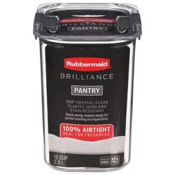 Rubbermaid Brilliance 12 Cup Pantry Food Storage Container 1 ea