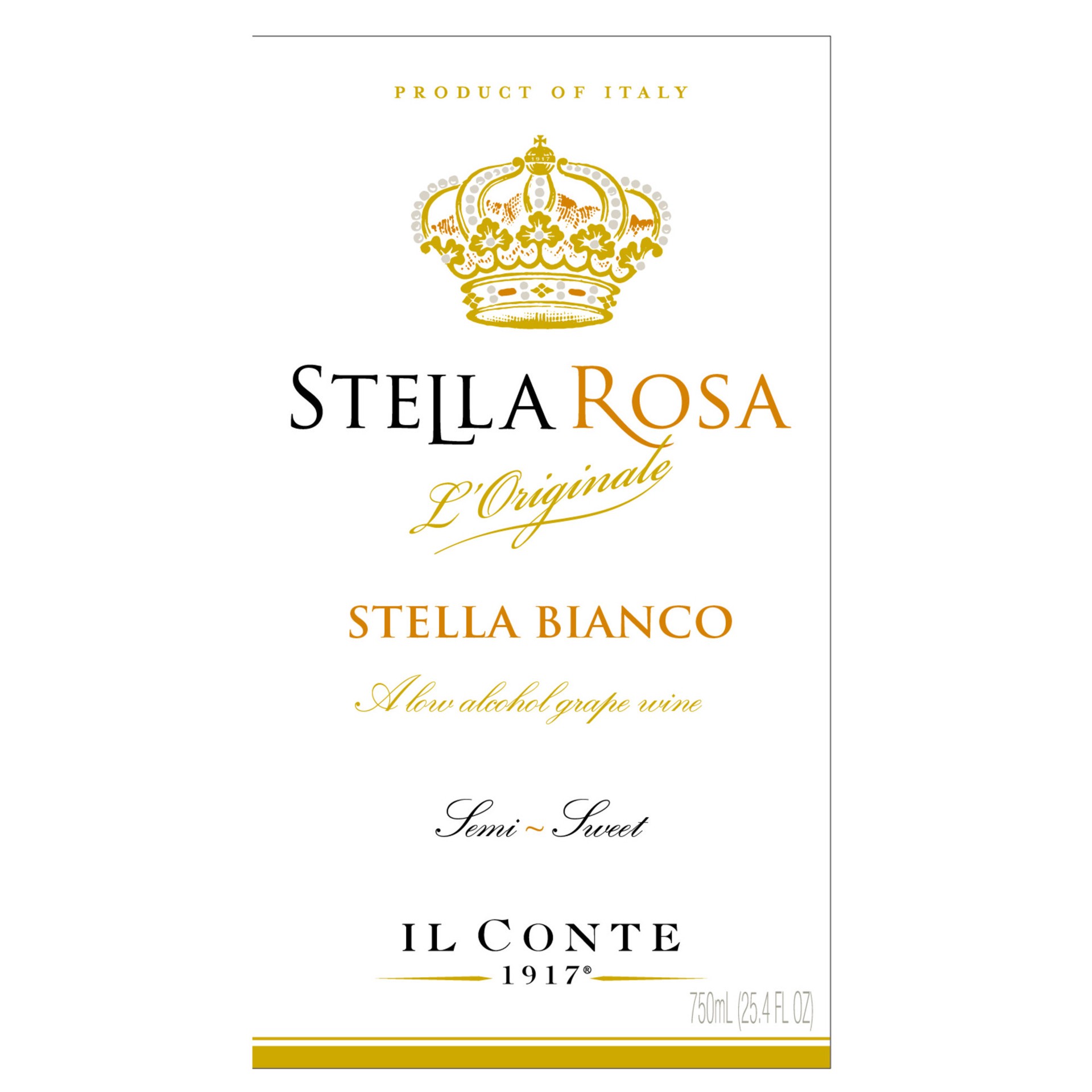 slide 3 of 5, Stella Rosa Stella Bianco Semi-Sweet White Wine 750mL, 750 ml