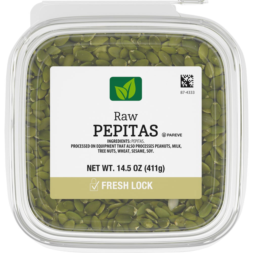 slide 1 of 3, Pre Packaged Bulk Raw Pepitas, 14.5 oz