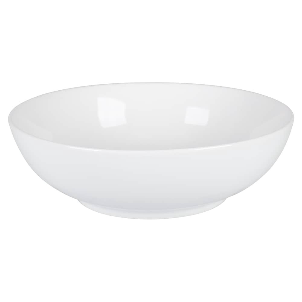 slide 1 of 6, Dash Of That Ceramic Low Serve Bowl - White, 9 in