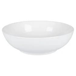 Dash Of That Ceramic Low Serve Bowl - White