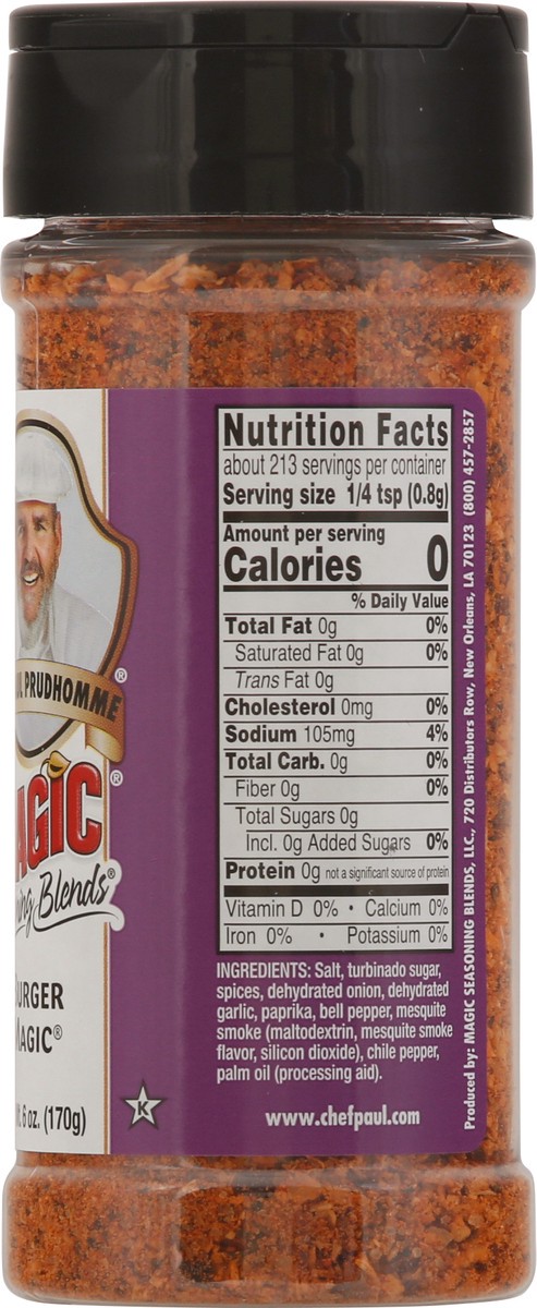 slide 9 of 9, Magic Seasoning Blends Burger Ma, 6 oz