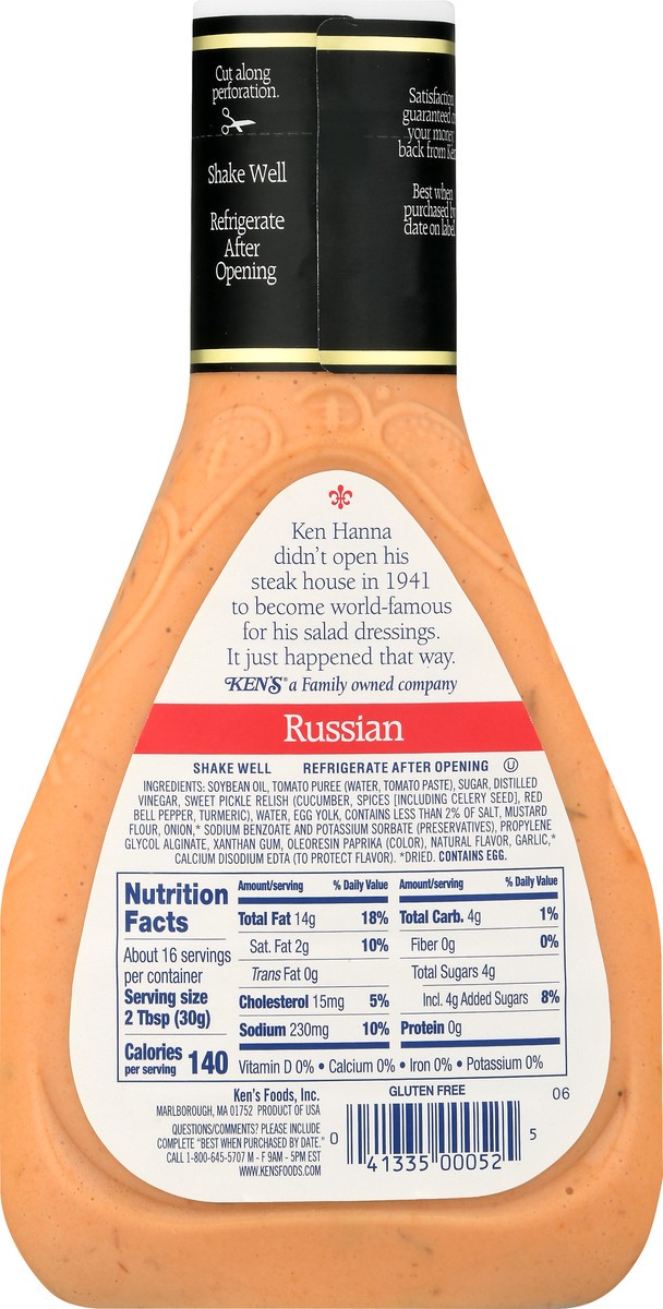 slide 5 of 9, Ken's Steak House Russian Dressing 16 oz, 16 oz