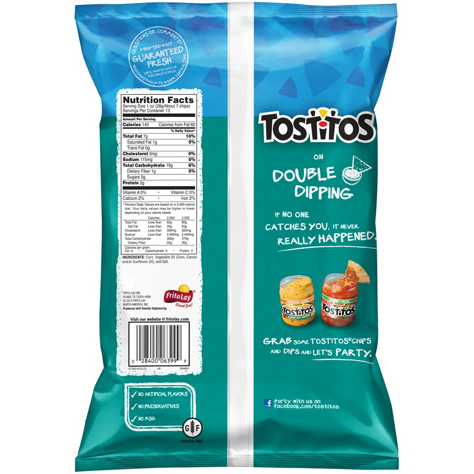 Tostitos Restaurant Style Original Tortilla Chips 13 Oz 13 Oz | Shipt