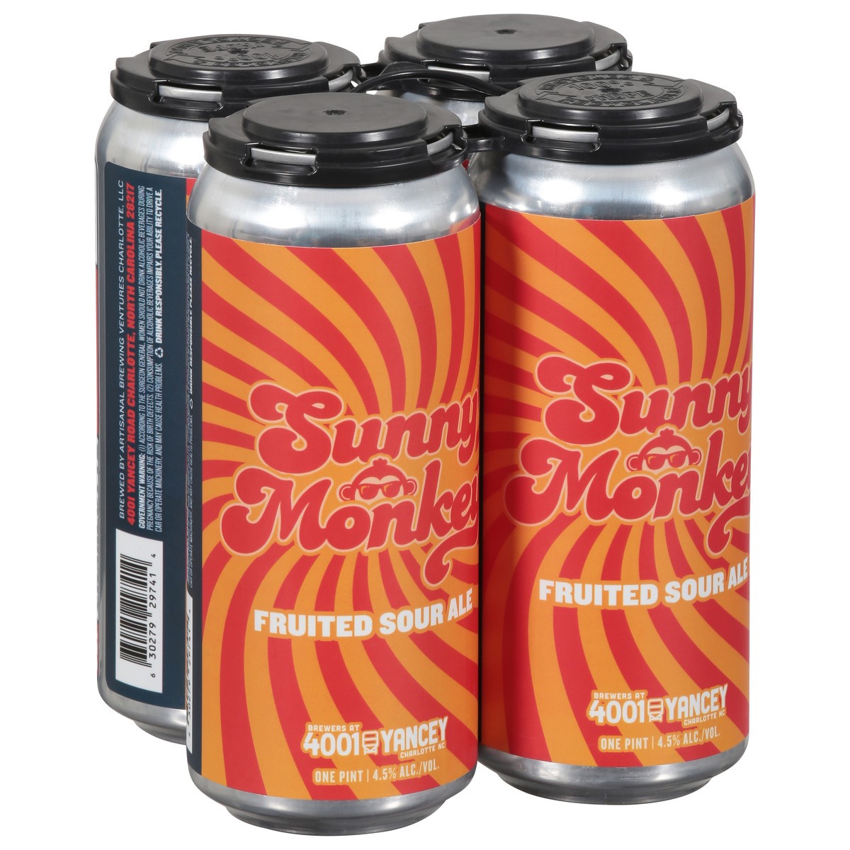 slide 3 of 4, Brewers at 4001Yancey Fruited Sour Ale Beer 4 - 1 pt Cans, 4 ct; 16 oz