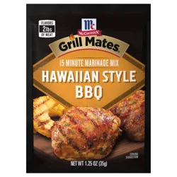 McCormick GRILL MATES Hawaiian Style BBQ Marinade Mix, 1.25 oz