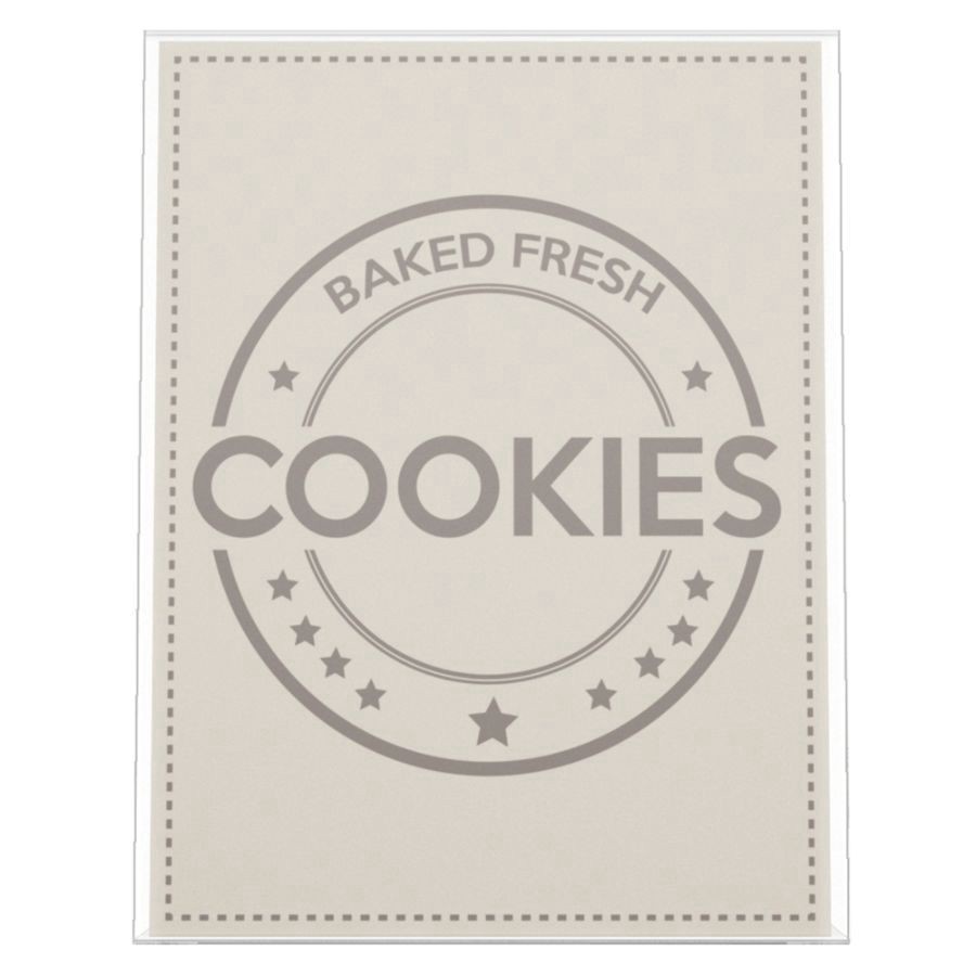 slide 9 of 10, Deflect-O Anti-Glare Slanted Sign Holder, Portrait, Clear, 11 in x 8 1/2 in