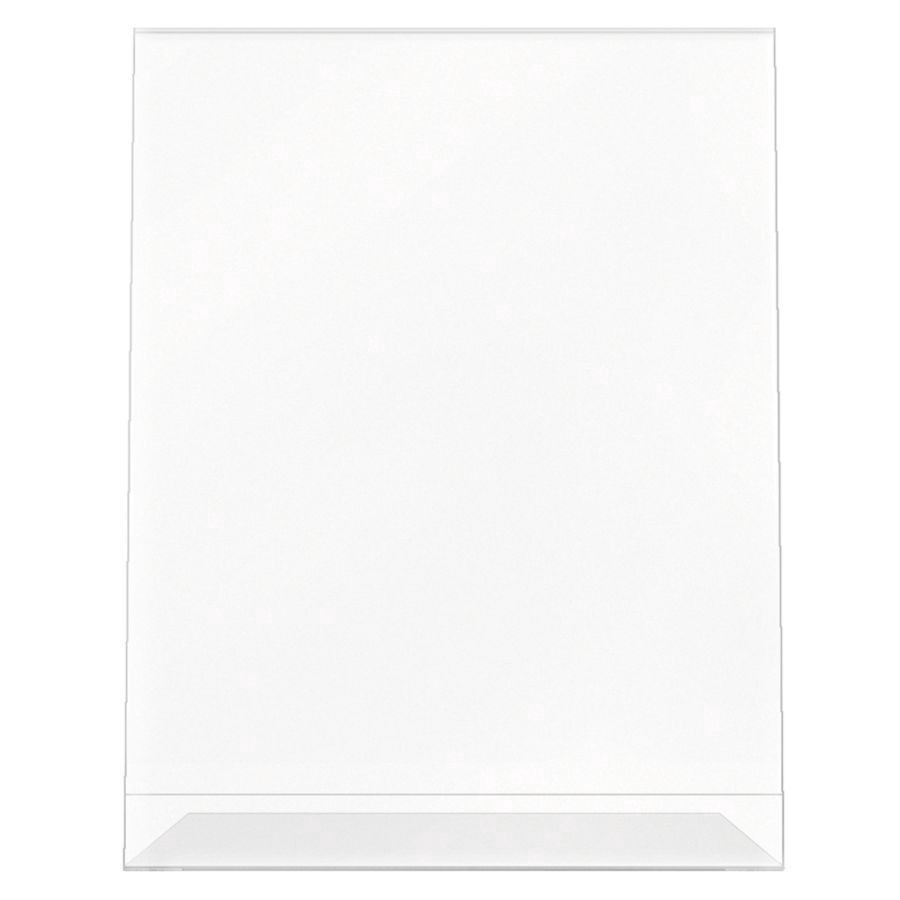 slide 2 of 10, Deflect-O Anti-Glare Slanted Sign Holder, Portrait, Clear, 11 in x 8 1/2 in