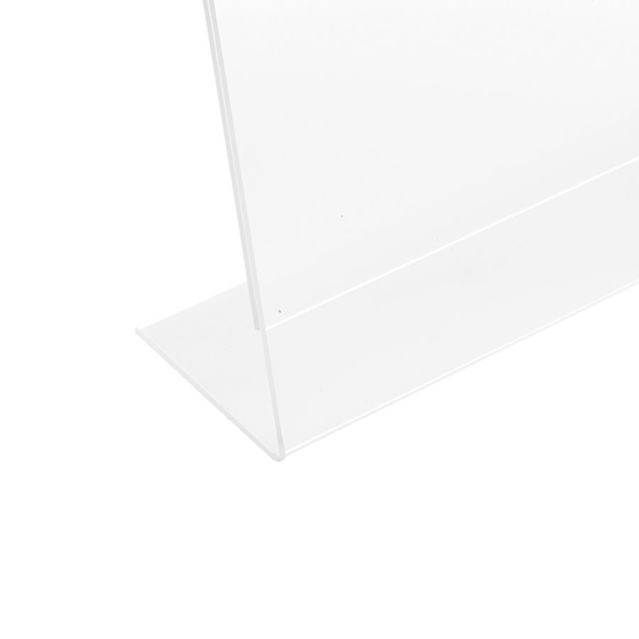 slide 4 of 10, Deflect-O Anti-Glare Slanted Sign Holder, Portrait, Clear, 11 in x 8 1/2 in