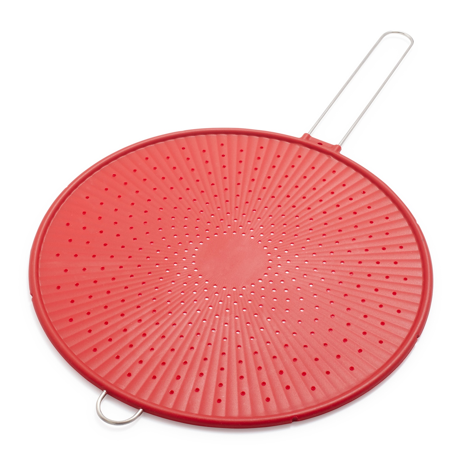 slide 1 of 1, Sur La Table Silicone Splatter Screen, Red, 1 ct