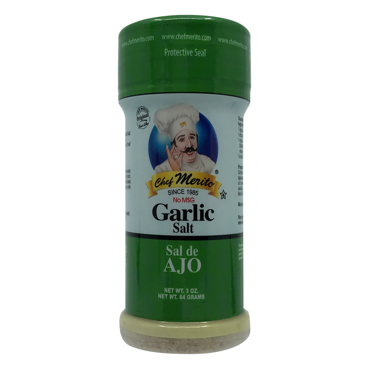 slide 1 of 1, Chef Merito Garlic Salt, 3 oz