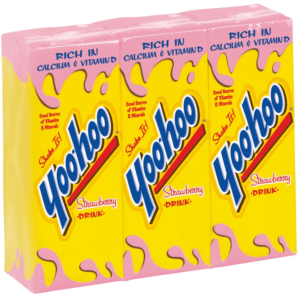 slide 2 of 4, Yoo-hoo Strawberry Drink, 3 ct; 6.5 fl oz