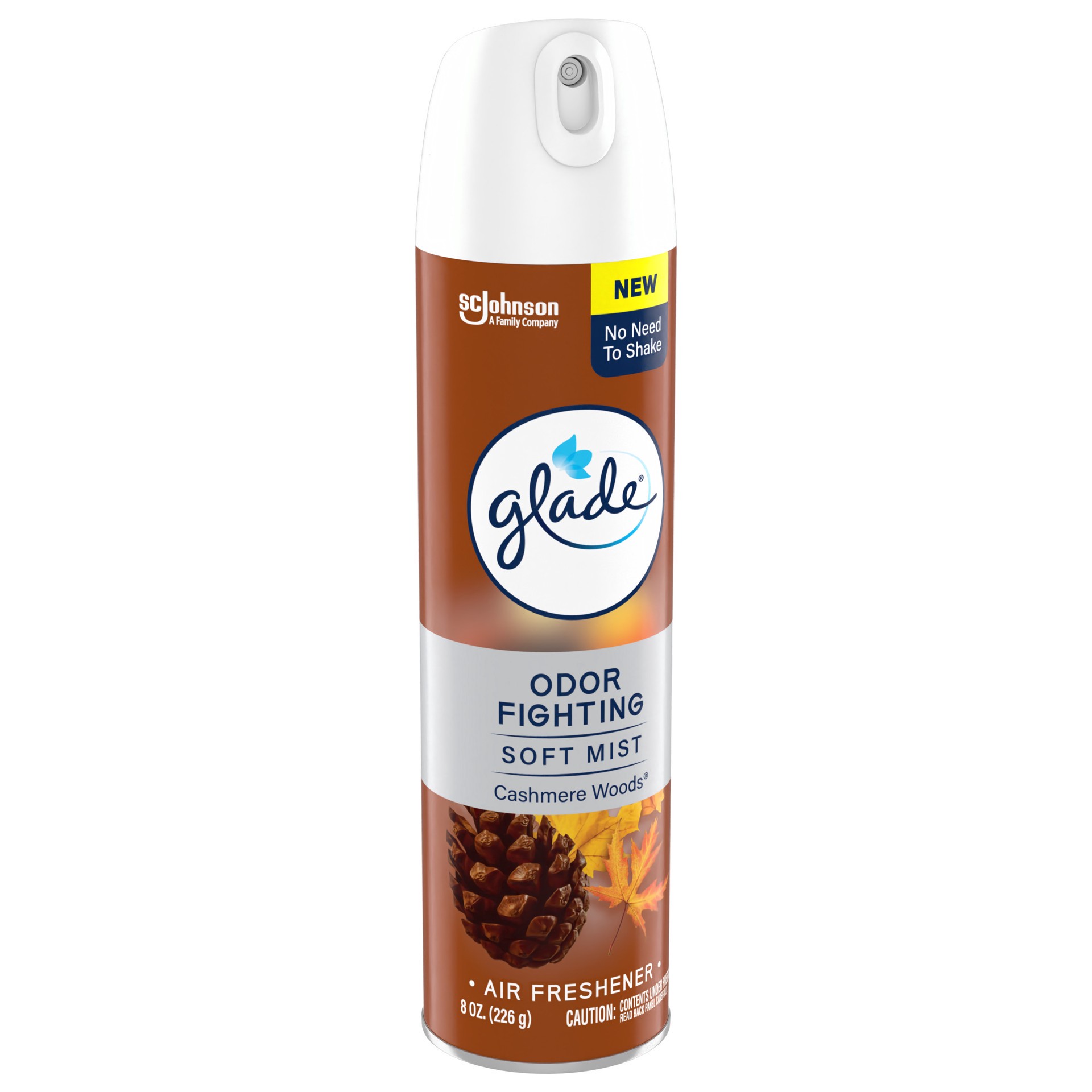 slide 5 of 5, Glade Odor Fighting Soft Mist Air Freshener Room Spray, Cashmere Woods, 8.0oz, 1pk, 8 oz