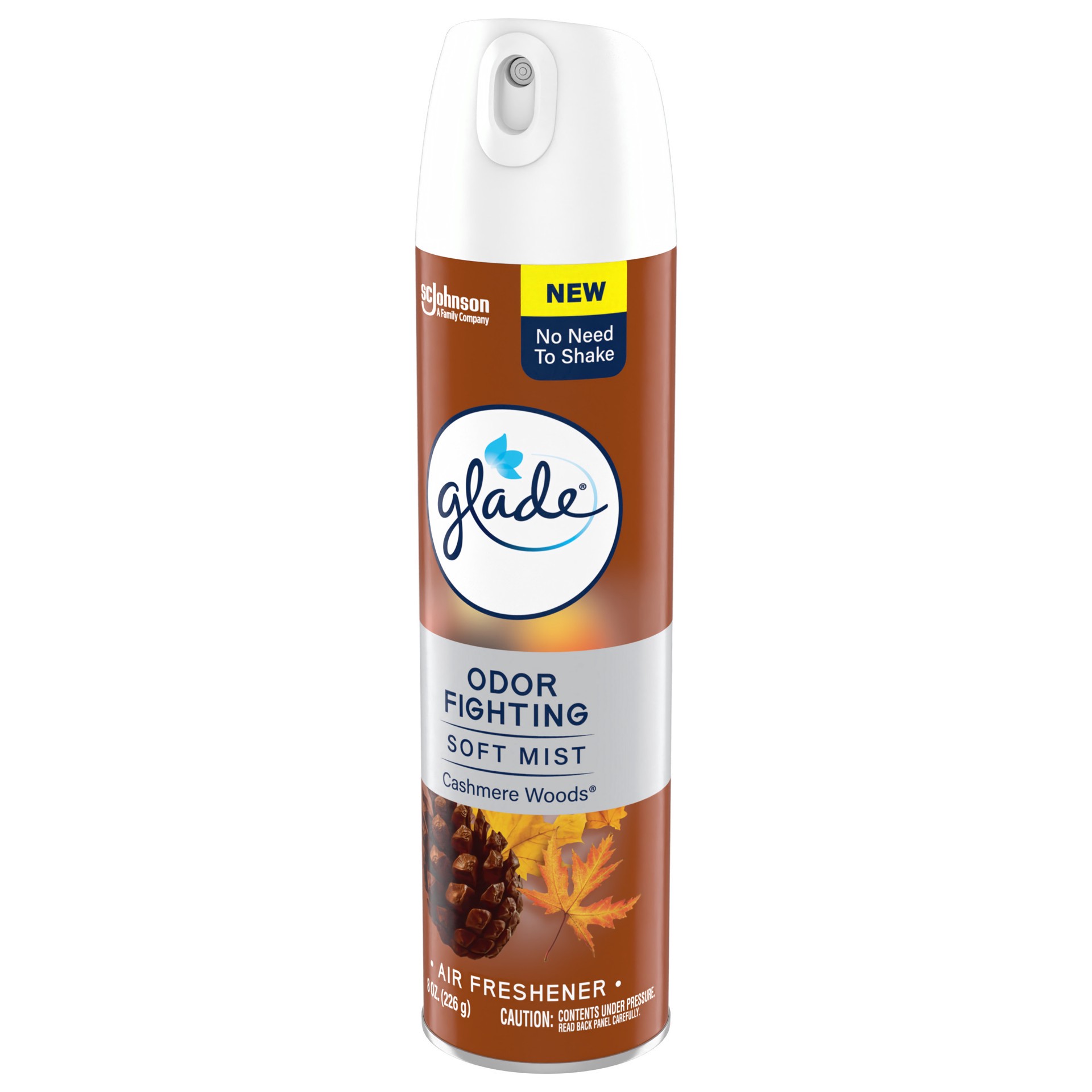 slide 3 of 5, Glade Odor Fighting Soft Mist Air Freshener Room Spray, Cashmere Woods, 8.0oz, 1pk, 8 oz