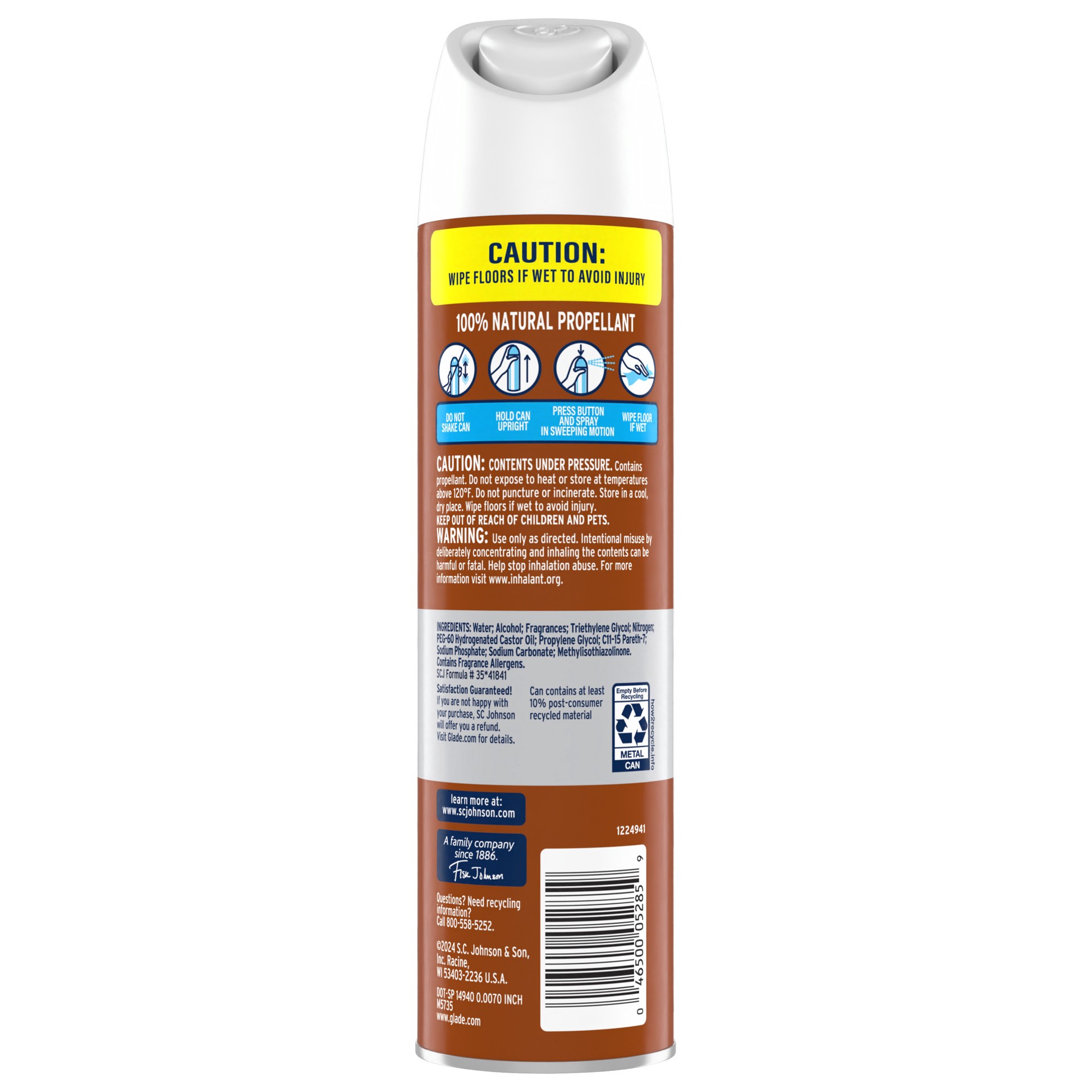 slide 2 of 5, Glade Odor Fighting Soft Mist Air Freshener Room Spray, Cashmere Woods, 8.0oz, 1pk, 8 oz