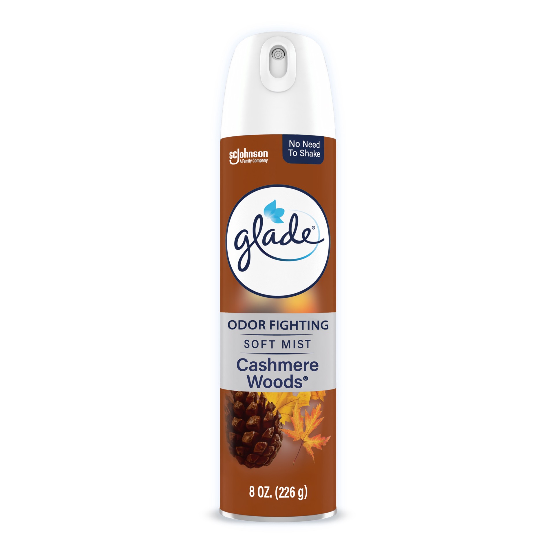 slide 4 of 5, Glade Odor Fighting Soft Mist Air Freshener Room Spray, Cashmere Woods, 8.0oz, 1pk, 8 oz