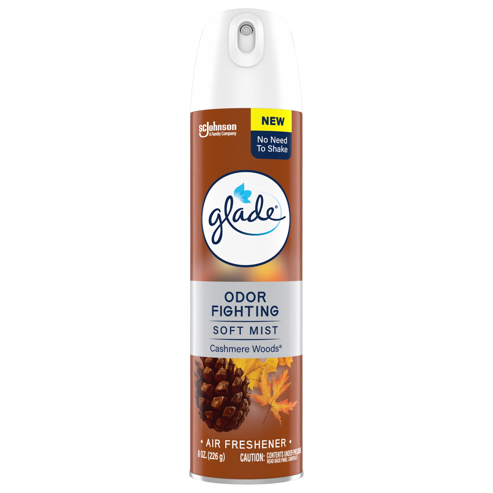 slide 1 of 5, Glade Odor Fighting Soft Mist Air Freshener Room Spray, Cashmere Woods, 8.0oz, 1pk, 8 oz