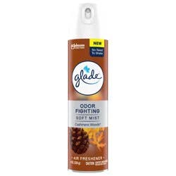 Glade Odor Fighting Soft Mist Air Freshener Room Spray, Cashmere Woods, 8.0oz, 1pk