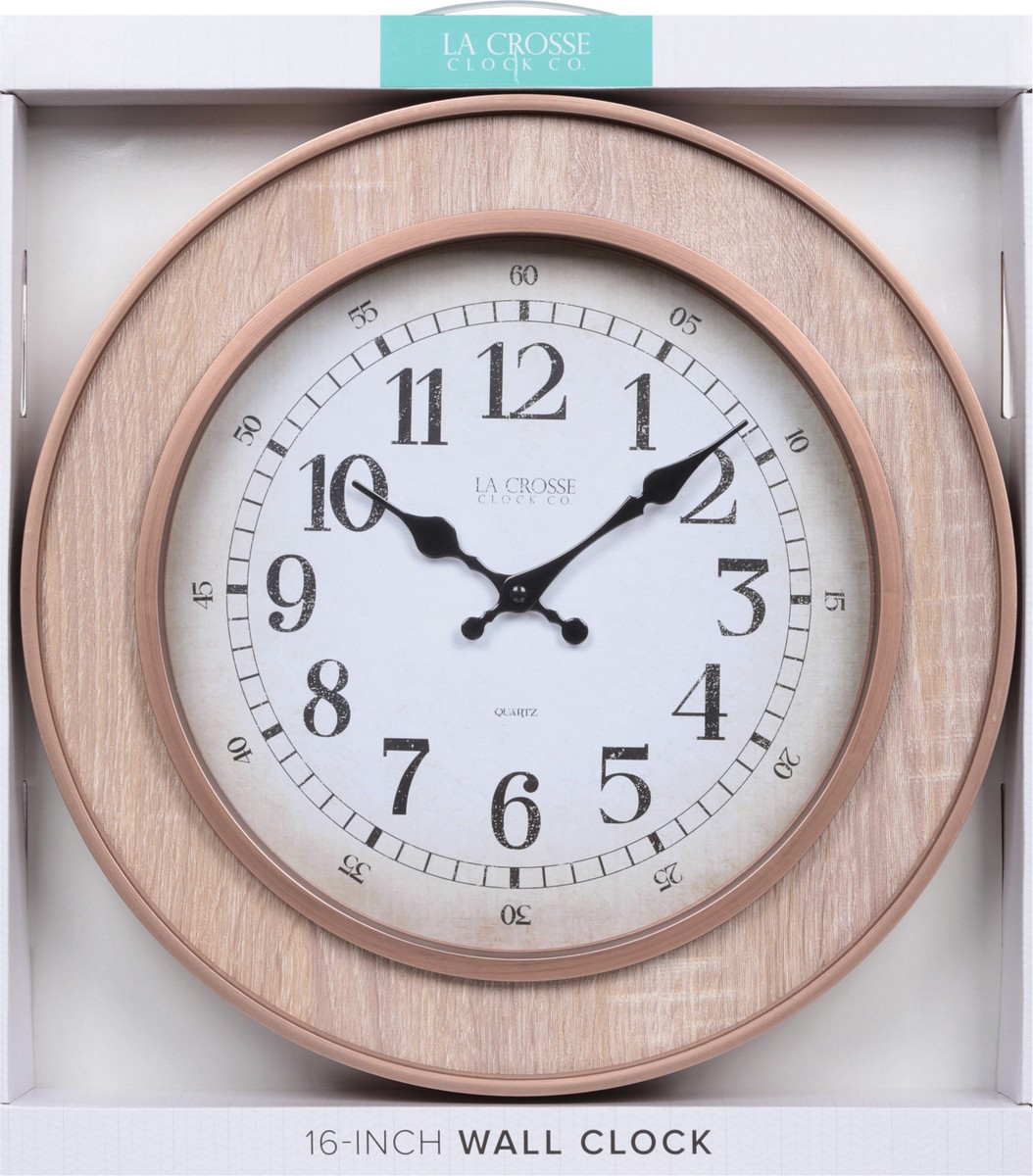 slide 11 of 11, La Crosse Clock Co. 16-Inch Wall Clock 1 ea, 1 ea