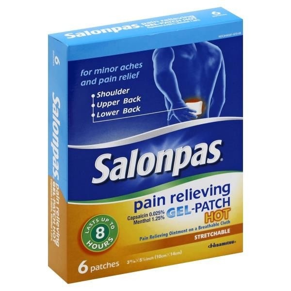 Salonpas Pain Relief Gel Patch Hot 6 ct Shipt