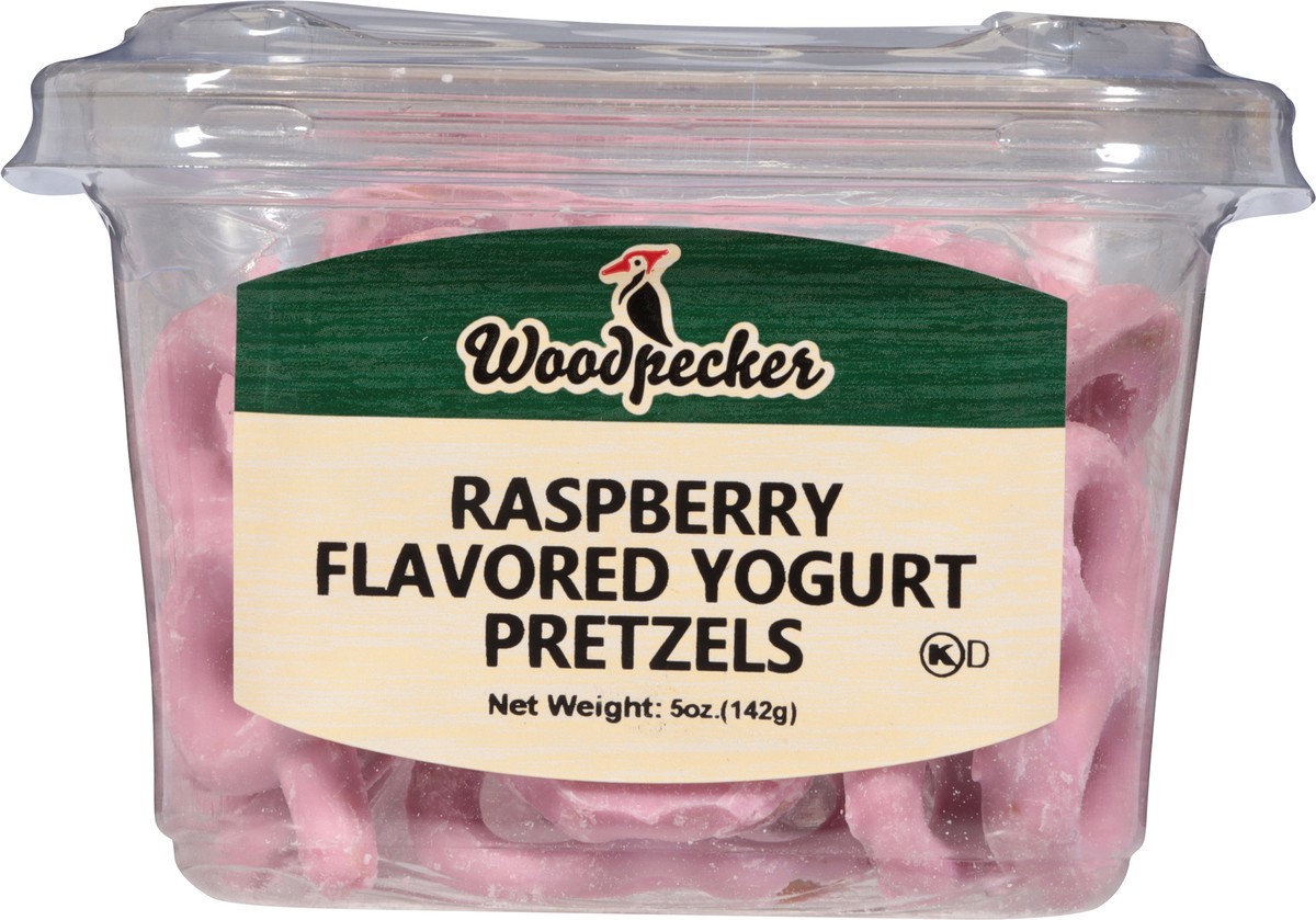 slide 10 of 14, Woodpecker Raspberry Flavored Yogurt Pretzels 5 oz, 5 oz