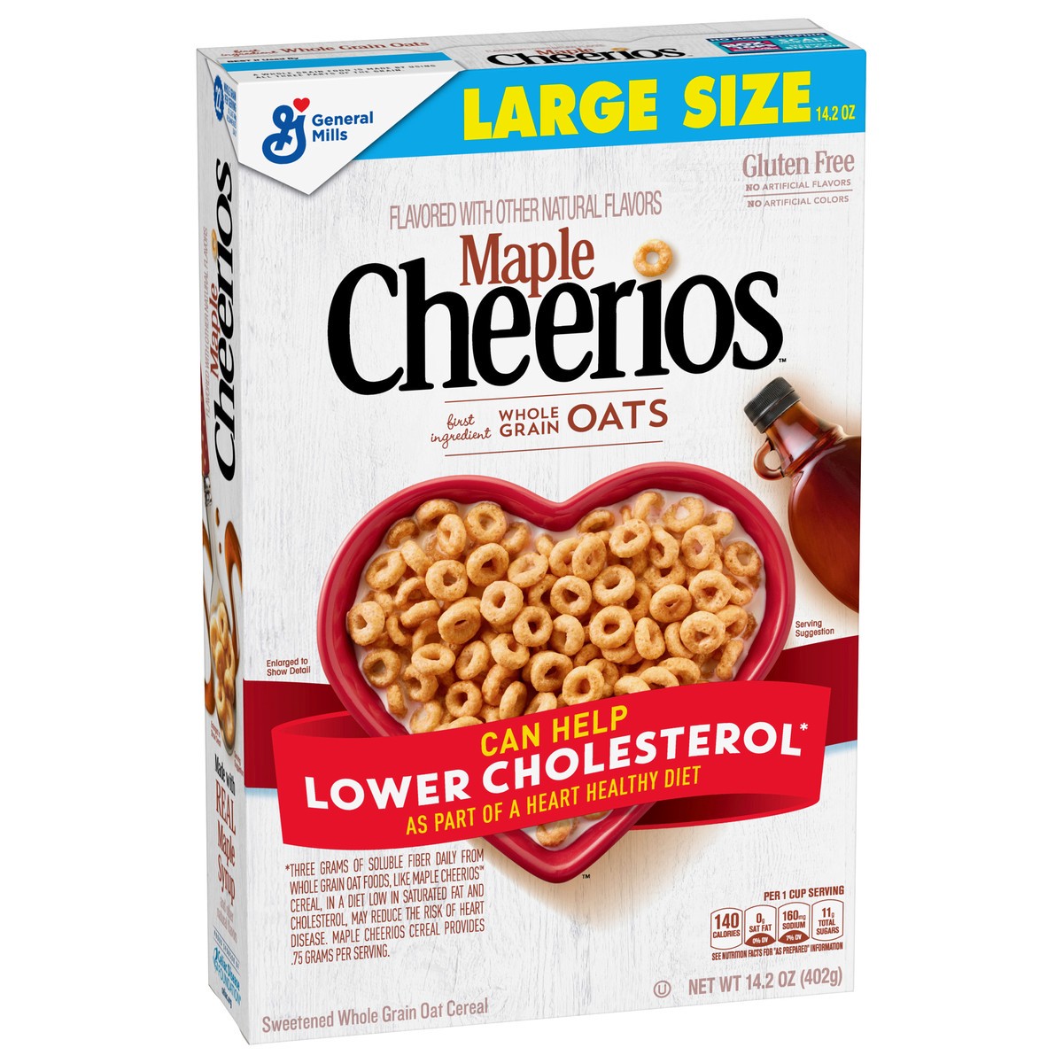 slide 10 of 12, Cheerios Large Size Whole Grain Sweetened Oat Cereal 14.2 oz, 14.2 oz