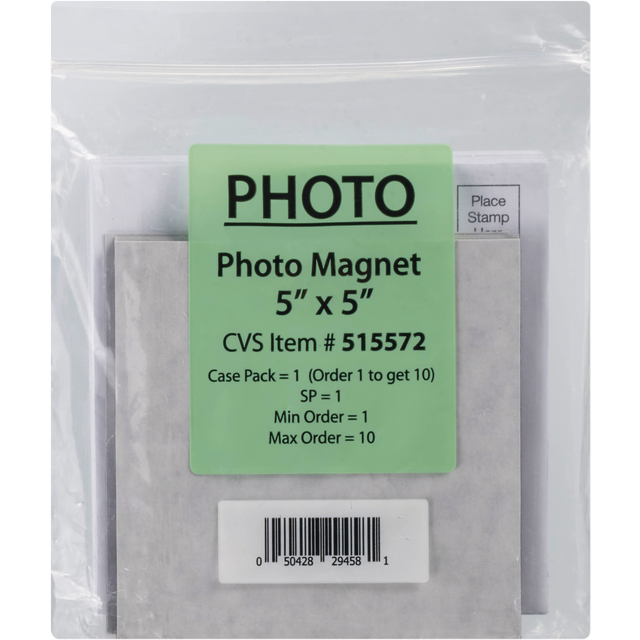 slide 1 of 1, CVS 5X5 Photo Magnet 10Pk, 10 ct