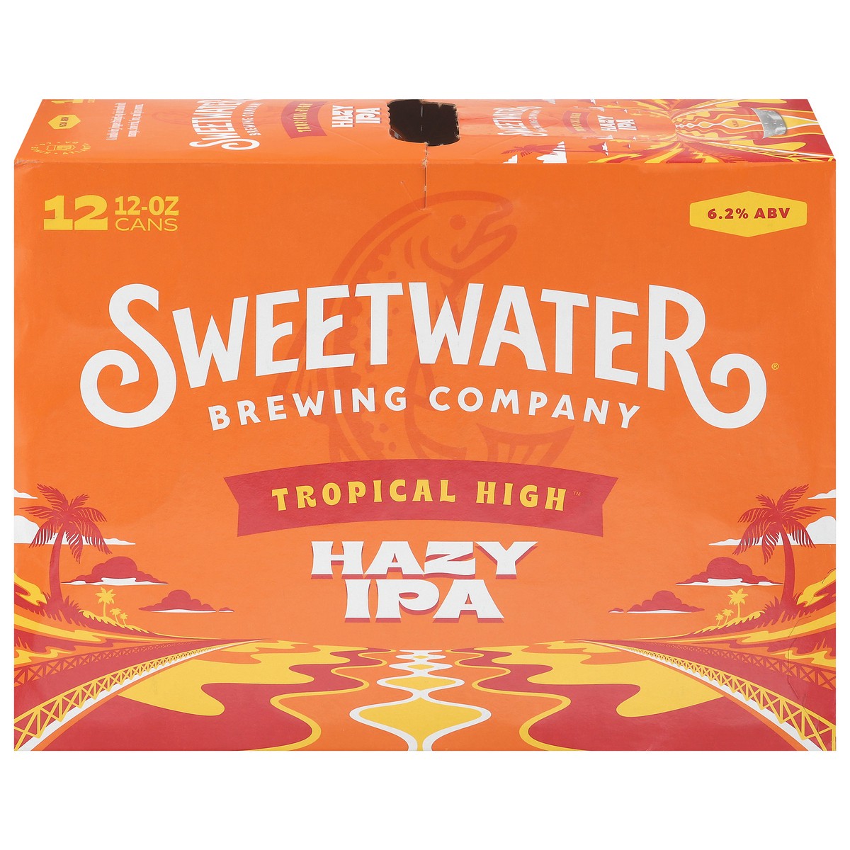 slide 3 of 4, SweetWater Brewing Company Hazy IPA Tropical High Beer 12 - 12 oz Cans, 12 ct